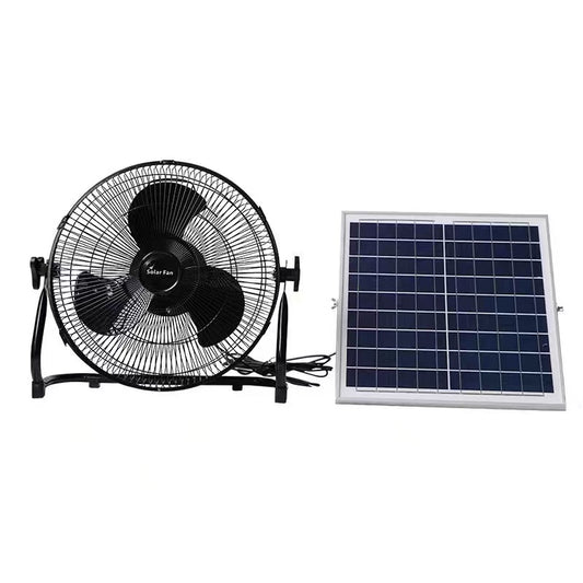 Solar Powered Portable Fan with solar panel