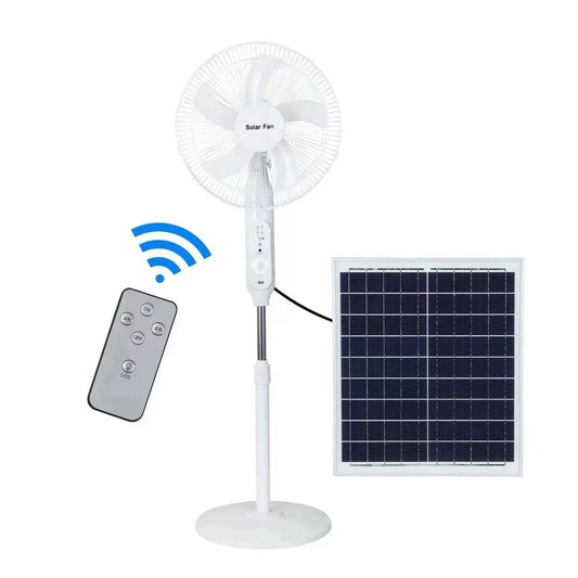 Solar Fan Rechargeable Fan commercial use Stand Solar Fan with Panel